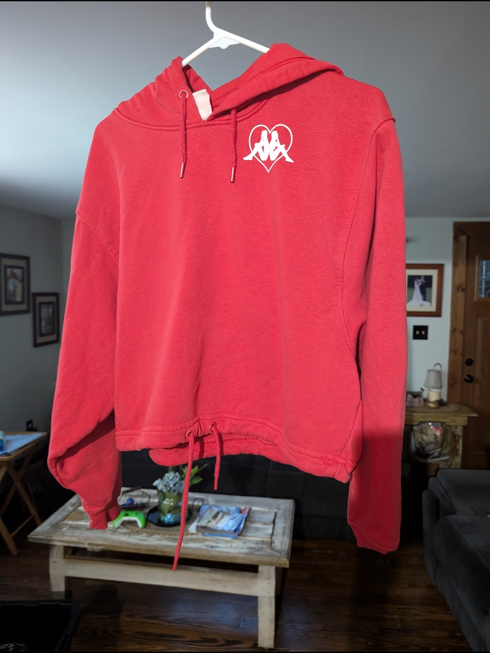 Kappa Red Women's Logo Hoodie Sweater